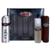 Cuba Black Men - Set para hombre, Eau de Toilette, Desodorante, loción after shave