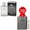 La Rive Grey Line 90 ml + Perfume Muestra Lacoste Pour Homme