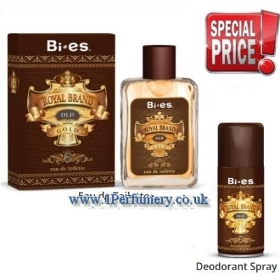 Bi-Es Royal Brand Old Gold - Conjunto promocional, Eau de Toilette, Desodorante