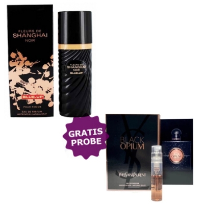 Blue Up Fleurs De Shanghai Noir 100 ml + Perfume Muestra Yves Saint Laurent Opium Black