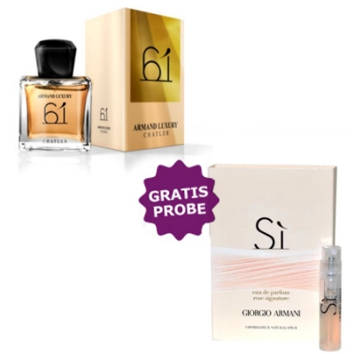 Chatler Armand Luxury 61, 100 ml + Perfume Muestra Giorgio Armani Si