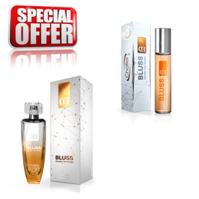 Chatler Bluss Orange Women  - Promotional Set, Eau de Parfum 100 ml + Eau de Parfum 30 ml