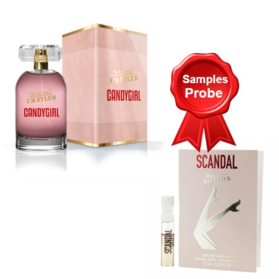 Chatler Candygirl 100 ml + Perfume Muestra Jean Paul Gaultier Scandal