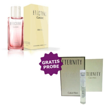 Chatler Efective Classic 100 ml + Perfume Muestra Calvin Klein Eternity Woman