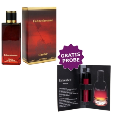 Chatler Fahnenhomme 100 ml + Perfume Muestra Christian Dior Fahrenheit