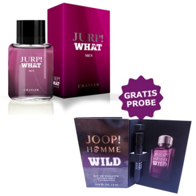 Chatler Jurp What Men 100 ml + Perfume Muestra Joop! Homme Wild