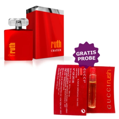 Chatler Ruth - Eau de Parfum para mujer 100 ml, Perfume Muestra Gucci Rush