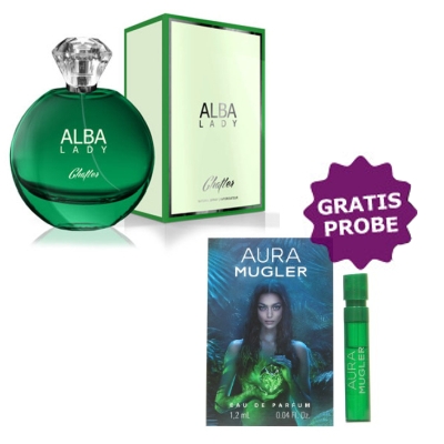 Chatler Alba Lady 100 ml + Perfume Muestra Thierry Mugler Aura
