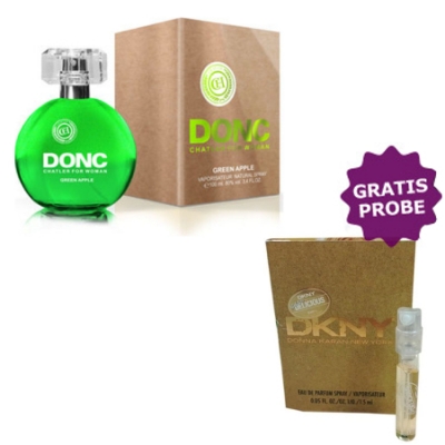 Chatler DONC Green Apple 100 ml + Perfume Muestra Donna Karan Be Delicious