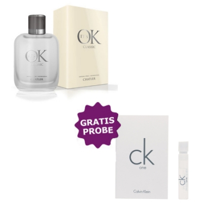 Chatler its OK Classic 100 ml + Perfume Muestra Calvin Klein CK One
