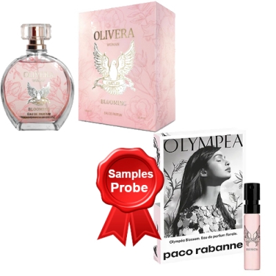 Chatler Olivera Blooming Woman 100 ml + Perfume Muestra Paco Rabanne Olympea Blossom