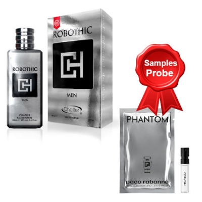 Chatler Robothic Men 100 ml + Perfume Muestra Paco Rabanne Phantom