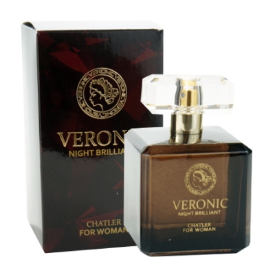 Chatler Veronic Night Brilliant 100 ml + Perfume Muestra Versace Crystal Noir