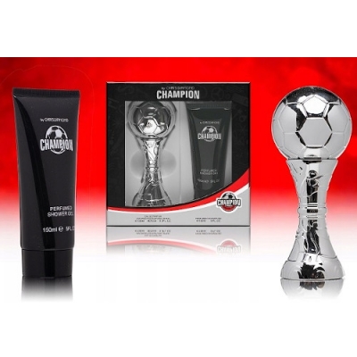 Chris Diamond Champion Silver - Gift box para hombre, Eau de Parfum 100 ml, shower gel 150 ml