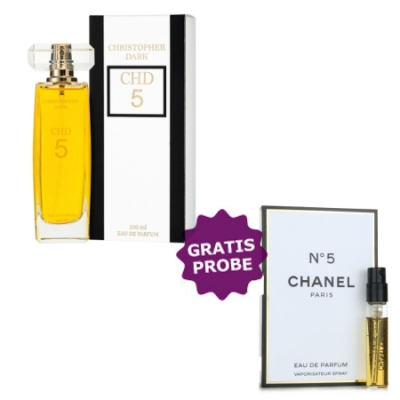 Christopher Dark CHD 5 EDP 100 ml + Perfume Muestra Chanel No. 5