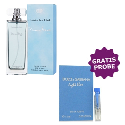 Christopher Dark Dominikana Blue 100 ml + Perfume Muestra D&G Light Blue Femme