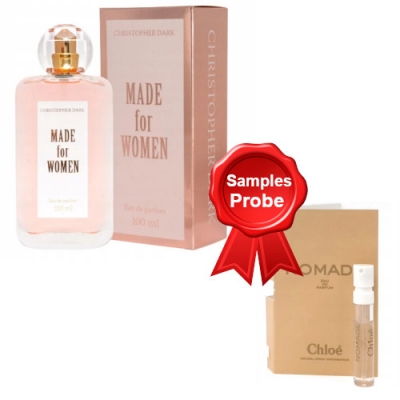 Christopher Dark Made Women 100 ml + Perfume Muestra Chloe Nomade