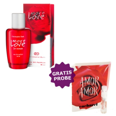 Christopher Dark More Love 100 ml + Perfume Muestra Cacharel Amor