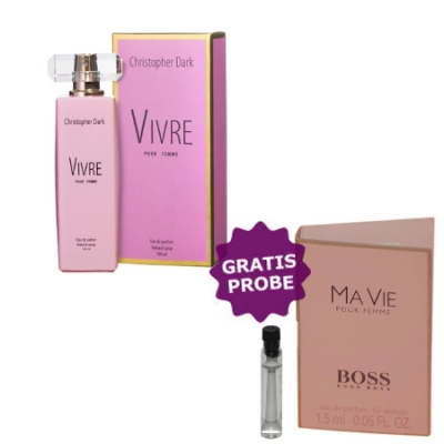 Christopher Dark Vivre 100 ml + Perfume Muestra Hugo Boss Ma Vie Pour Femme