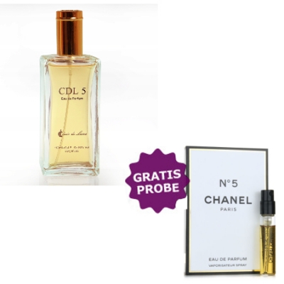 Clair de Lune CDL 5 EDP 100 ml + Perfume Muestra Chanel No. 5
