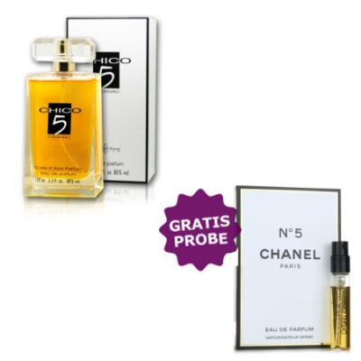 Cote Azur Chico 5 EDP 100 ml + Perfume Muestra Chanel No. 5