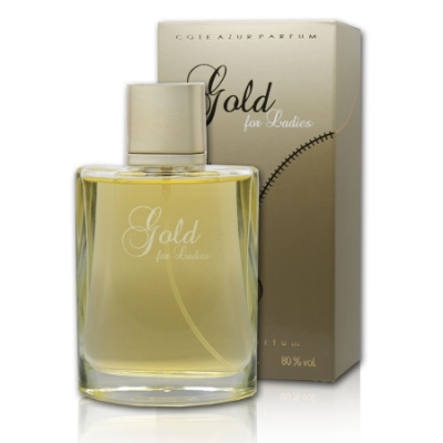 Cote Azur Gold For Ladies 100 ml + Perfume Muestra Paco Rabanne Lady Million Eau My Gold