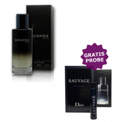 Cote Azur Savanna Men 100 ml + Perfume Muestra Dior Sauvage