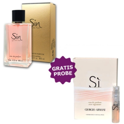 Cote Azur Sin 100 ml + Perfume Muestra Giorgio Armani Si