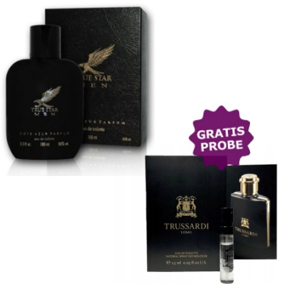Cote Azur True Star Men 100 ml + Perfume Muestra Trussardi Uomo