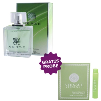 Cote Azur Verse Green 100 ml + Perfume Muestra Versace Versense