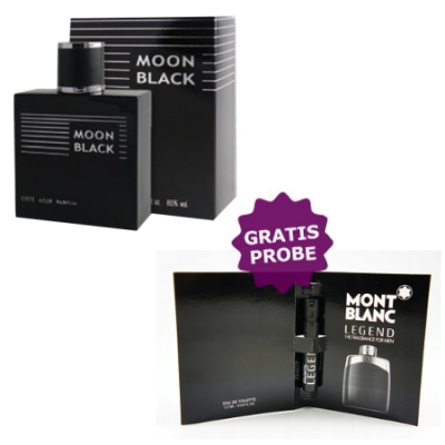 Cote Azur Moon Black 100 ml + Perfume Muestra Mont Blanc Legend