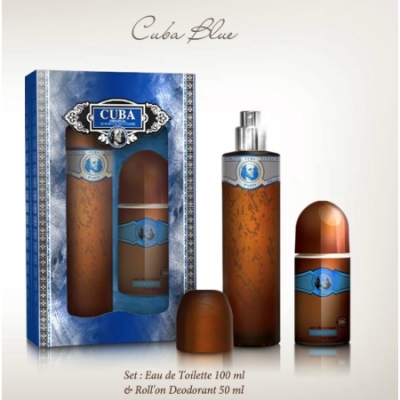 Cuba Blue - Set para hombre end Women, Eau de Toilette, Desodorante Roll-On