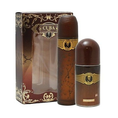 Cuba Gold - Set para hombre, Eau de Toilette, Desodorante Roll-On