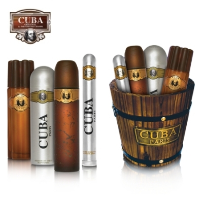 Cuba Gold - Set para hombre, Eau de Parfum, Eau de Toilette, Desodorante, Aftershave