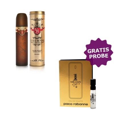 Cuba Royal 100 ml + Perfume Muestra Paco Rabanne 1 Million