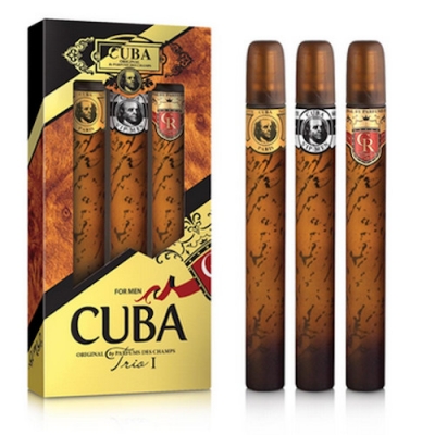 Cuba Trio I Men - Gold, Royal, VIP - Set para hombre 3 x 35 ml