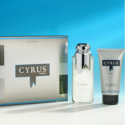 Paris Bleu Cyrus - Set para hombre, Eau de Toilette, gel de ducha