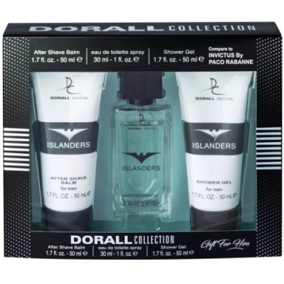 Dorall Islanders - Set para hombre, Eau de Toilette, Bálsamo de afeitado, ducha de gel