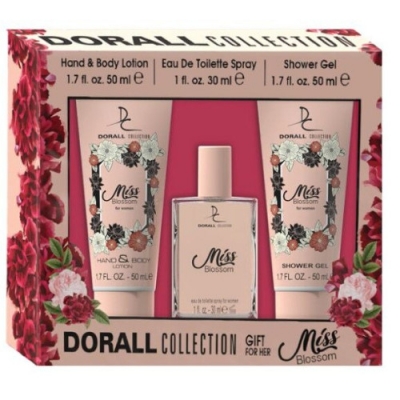 Dorall Miss Blossom - Set para mujer, Eau de Toilette, loción corporal, ducha de gel