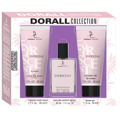 Dorall Ever Scent - Set para mujer, Eau de Toilette, loción corporal, ducha de gel