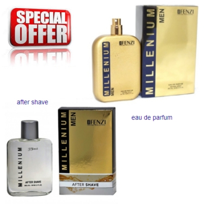 Fenzi Millenium Men - Conjunto promocional, Eau de Parfum, Aftershave