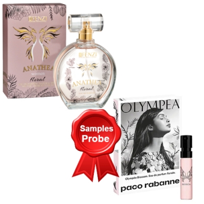 JFenzi Anathea Floral 100 ml + Perfume Muestra Paco Rabanne Olympea Blossom