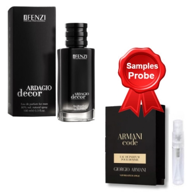 JFenzi Ardagio Decor 100 ml + Perfume Muestra Armani Code Men