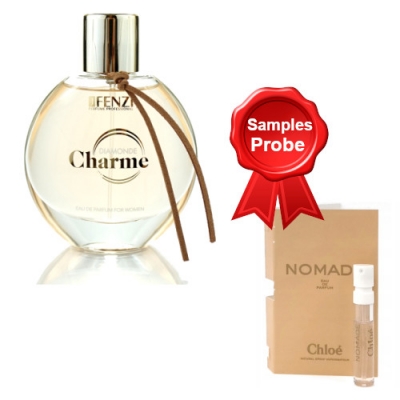 JFenzi Charme Diamonde 100 ml + Perfume Muestra Chloe Nomade