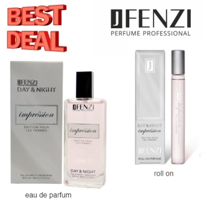 JFenzi Day & Night Impression, Conjunto promocional, Eau de Parfum, roll-on