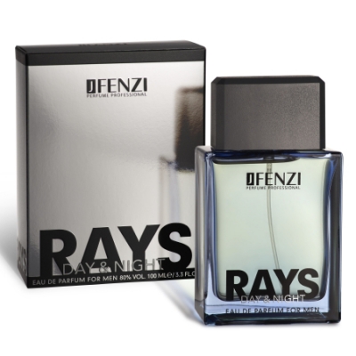 JFenzi Day & Night Rays - Eau de Parfum para hombre 100 ml