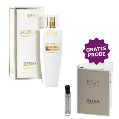 JFenzi Desso Everyday 100 ml + Perfume Muestra Hugo Boss Jour Femme
