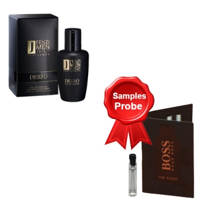 JFenzi Desso Gold Gentleman 100 ml + Perfume Muestra Hugo Boss The Scent Him