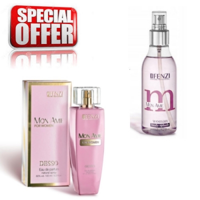 JFenzi Desso Mon Amie, Promotional Set, Eau de Parfum, Body Splash