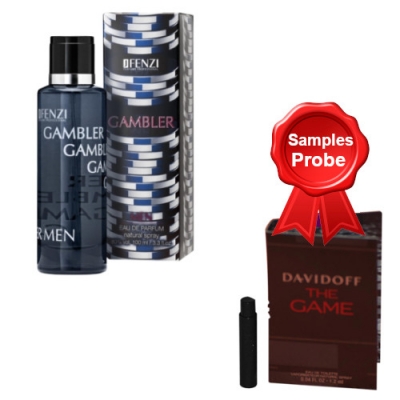 JFenzi Gambler 100 ml + Perfume Muestra Davidoff The Game